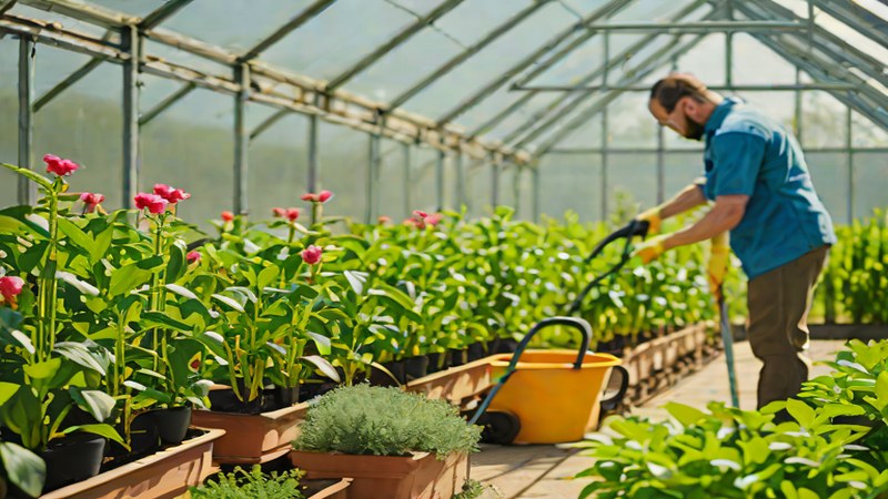 Пример установки дополнительного освещения в теплице