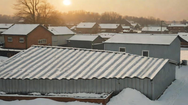 Процесс установки профнастила зимой в Нижнем Новгороде